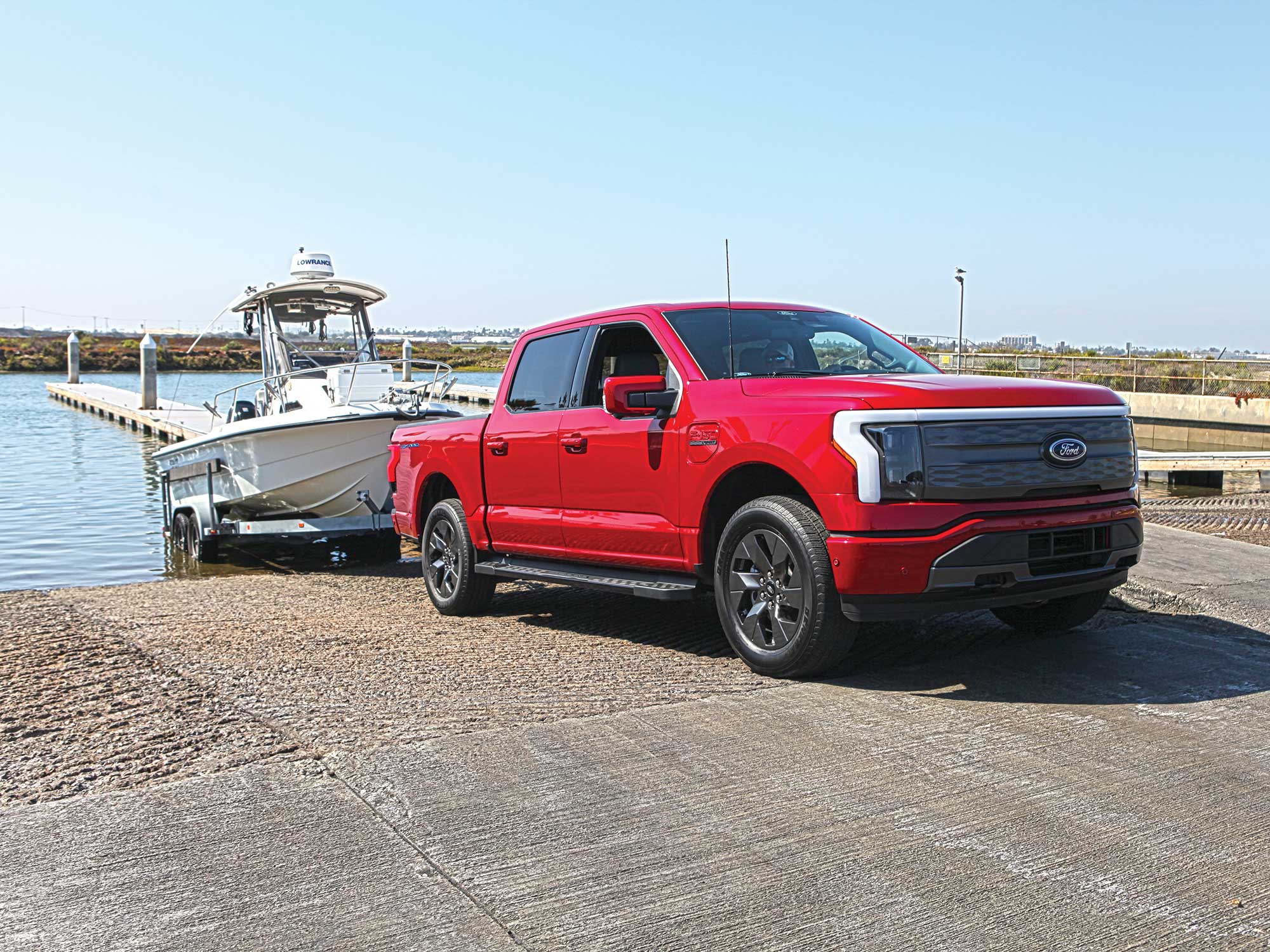 F-150 Lightning at the ramp