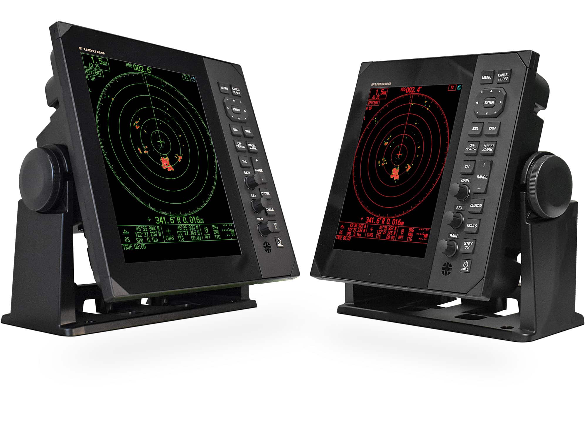 Furuno FR-10 and FR-12 Radar Displays