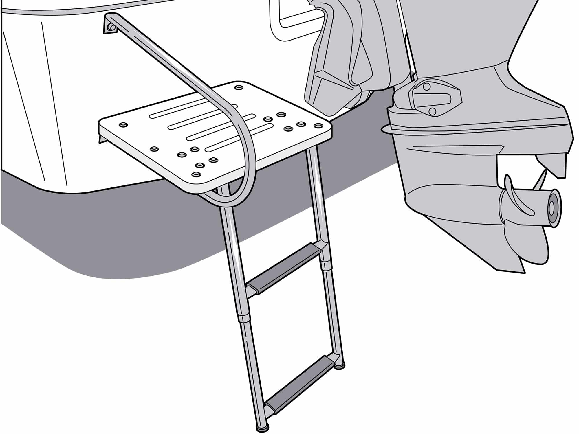 Installing a Transom Swim Platform